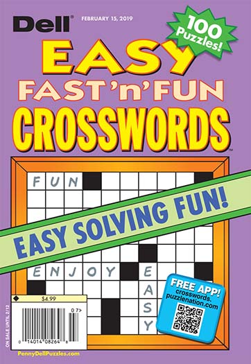 Latest issue of Dells Best Easy Fast and Fun Crosswords
