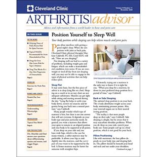 Latest issue of Arthritis Advisor