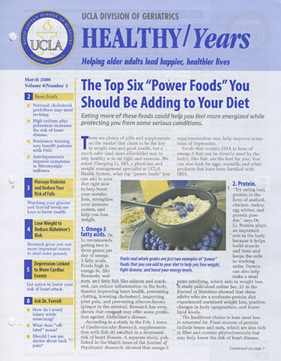 Latest issue of Healthy Years Magazine