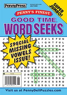 Latest issue of Penny's Finest Good Time Word Seeks Magazine