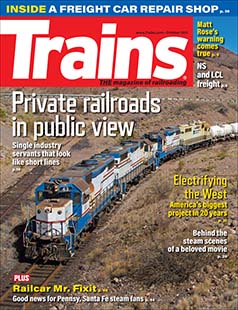 Latest issue of Trains Magazine