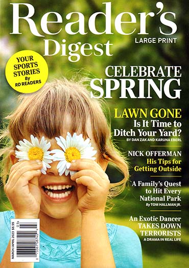 Latest issue of Reader's Digest Large Print