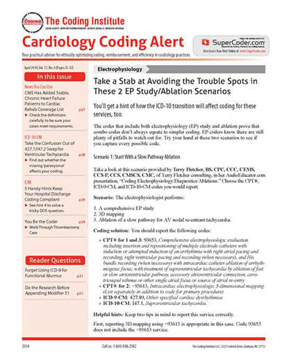 Subscribe to Cardiology Coding Alert