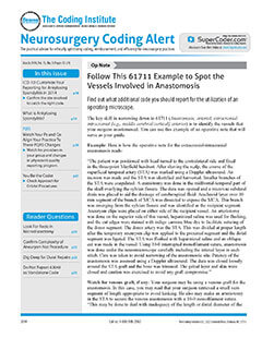 Latest issue of Neurosurgery Coding Alert Magazine