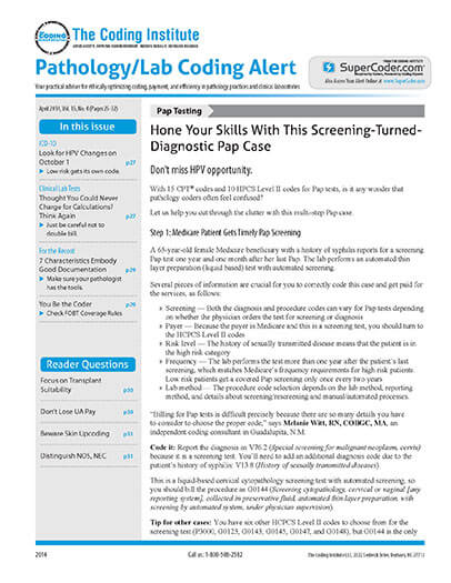 Latest issue of Pathology/Lab Coding Alert Magazine