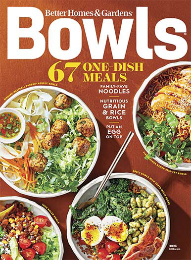 Latest issue of Better Homes & Gardens:  Bowls
