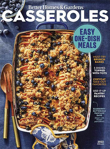 Latest issue of Better Homes and Gardens: Casseroles