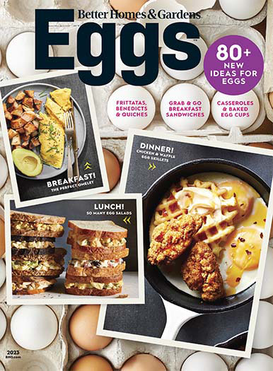 Latest issue of Better Homes & Gardens: Eggs
