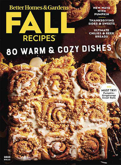 Latest issue of Better Homes & Gardens: Fall Recipes