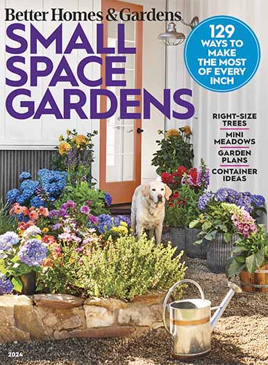 Latest Issue of  Better Homes & Gardens: Small-Space Gardens 2024