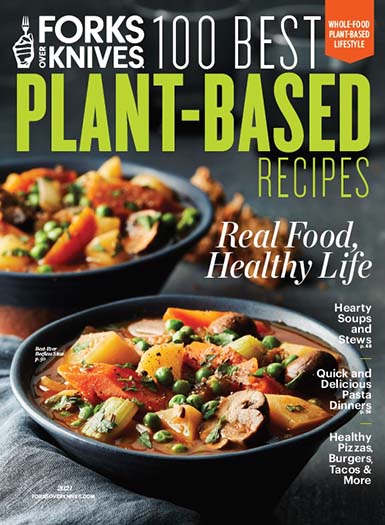 Cover of Forks Over Knives 100 Best Plant-Based Recipes