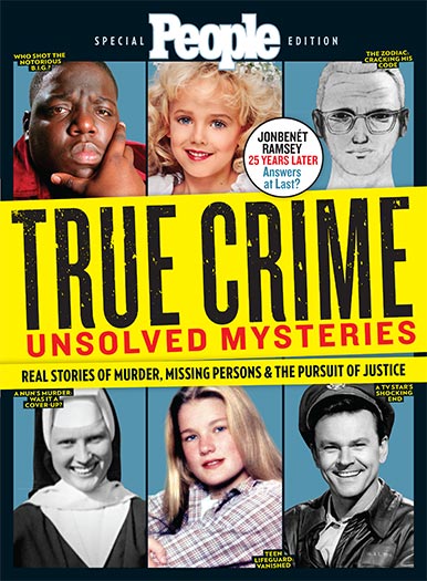 Cover of PEOPLE True Crime Unsolved Mysteries