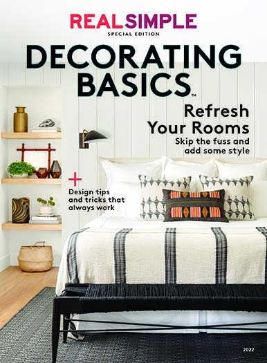 Latest issue of Real Simple: Decorating Basics