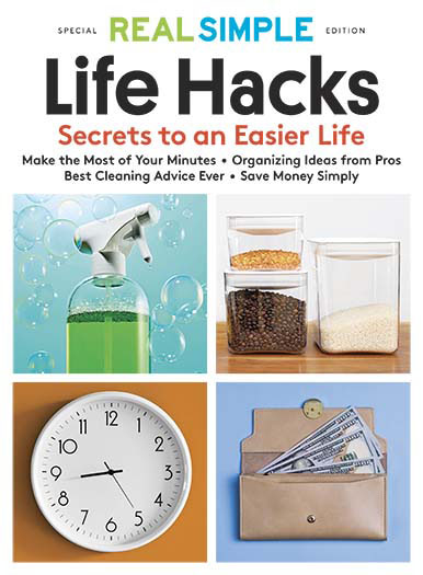 Latest Issue of  Real Simple: Life Hacks